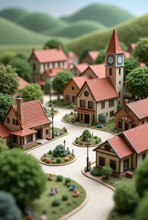 School model of a town 