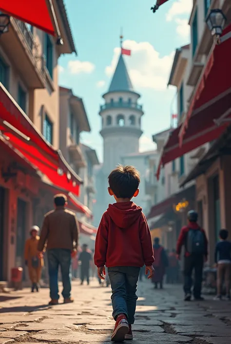 A boy who finds evidence that Spiderman is in Turkey
