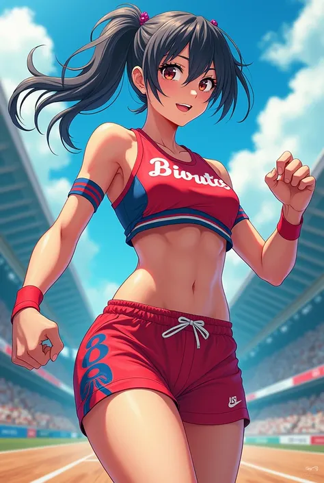 Anime girl, sports uniform