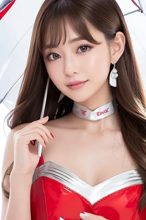 (Please redeem, 8k, On the table, 超High resolution: 1.3), One Girl,  ,Light brown hair, Straight bangs, Hair behind the ear, Hair that falls over the shoulders, Long Hair,  Slim figure, Ultra-thin face, Delicate lips, Beautiful Eyes, double eyelid, , A lit...