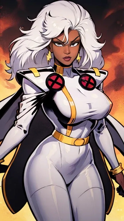 Storm has large breasts 