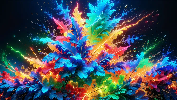 A Masterpiece In 32K Resolution, Supreme Quality, Super Detail, Official Art, Very High-Resolution 32K Wallpaper, Beautiful And Aesthetic, Ultra-Detailed Features, Awe-Inspiring Detail. A 32K Abstract Image Showcasing A Breathtaking Explosion Of Vibrant Co...