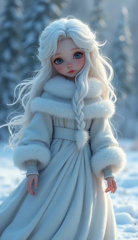  Sad Snow Princess 　  high image quality、  High Quality  、  realistic  、  Details、beautiful beautiful snowy landscape   高 Details ,  Very detailed ,  textured skin,   ultra high resolution , whole body