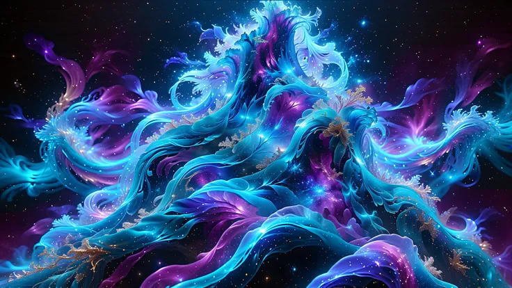 A Masterpiece In 32K Resolution, Supreme Quality, Super Detail, Official Art, Very High-Resolution 32K Wallpaper, Beautiful And Aesthetic, Ultra-Detailed Features, Awe-Inspiring Detail. A 32K Abstract Masterpiece Of A Swirling Cosmic Nebula. Billowing, Clo...