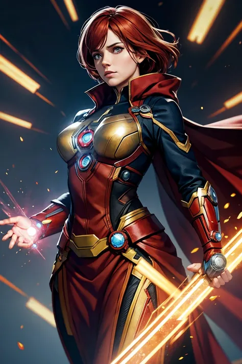 A female character that is a combination of Ironman and Doctor Strange