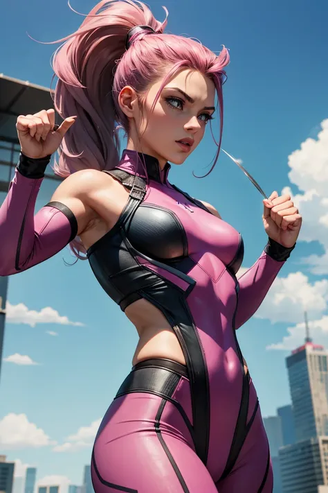 A female that is a pink and grey version of Marvels Wolverine