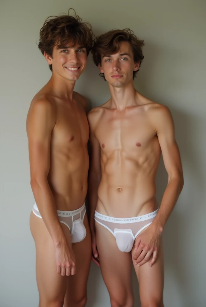 Boys in transparent skimpy underpants 