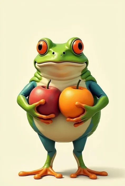 Pepe hold Mandarin and plum