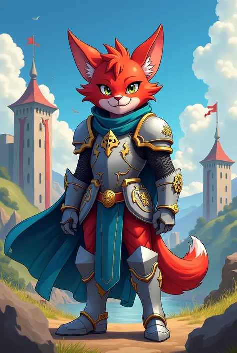 Blinx knight anime 2D art