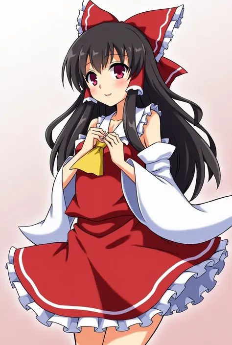 Draw an erotic image of Hakurei Reimu from Touhou Project