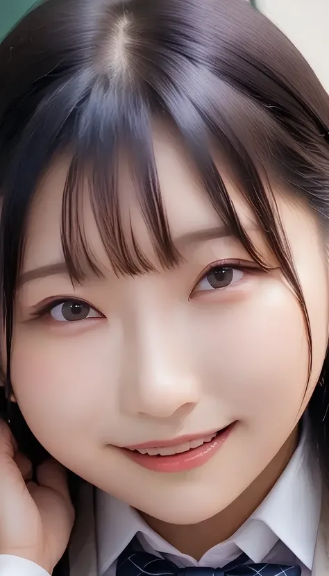  score_9,  score_8_up,  score_7_up, super detailed,  BREAK Complete Anatomy  ,  beautiful face and eye details flooded into the classroom,  1 Japanese girl  ,  black hair,  straight hair,amount,smile,  business suit,  Im wearing a curved permanent ,Hands o...