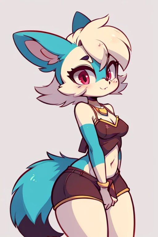 Female furry simorgh diives by yeiyei art style 