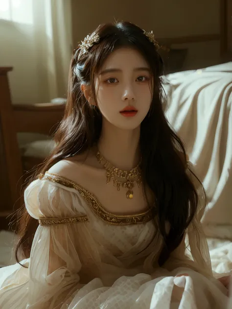 jisoo, korean model , 167cm ，Movie Angle， （cute girl，anatomy correct, romantic dark ambience, masterpiece costume，（ art，geomerty），（plethora of colorest quality，high detal，tmasterpiece，Cinematic lighting effects，4K，Chiaroscuro）realistic lighting  , cheng yi...