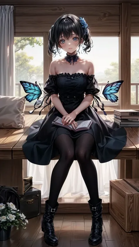 、  beautiful girl、とてもcute天使、  pink gothic dress 、cute、baby face、smile、  Long Skirt、 Black long boots 、
(    Masterpiece    : 1.2), (  very detailed: 1.2), (  very detailed CG: 1.2), (  high image quality: 1.2), (最  high image quality), 8k,   animated illus...