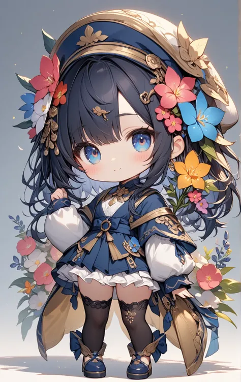       Masterpiece     ， top quality，    is high resolution   ，8ｋ， Personification，    small character  ，Flower chibi character  ，cute,