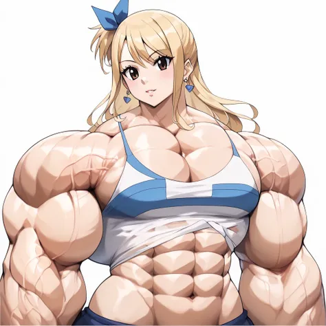 muscular girl, ((((huge)))) girl, (((((flat))))) chest,((((((wide)))))) shoulder, 1girl, ((((thick)))) neck, (((((wide))))) pecs, muscular, muscle, big girl, fat, thick arms, (((large))) torso, pectorals, lat, ((((huge)))) hip, straight waist, upper body, ...