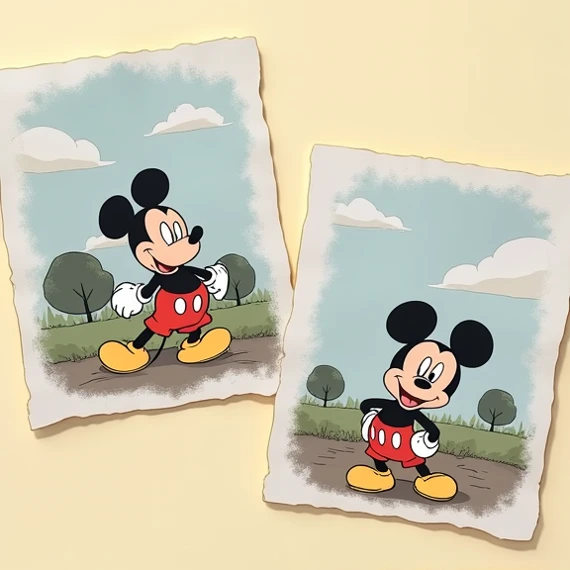 Leave only the image of Mickey 