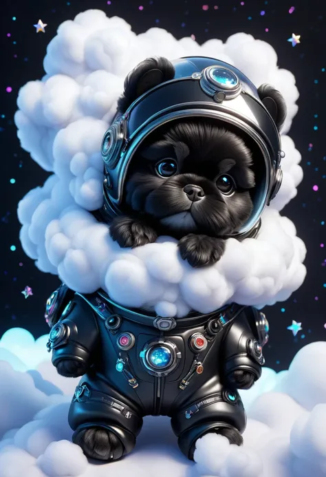 2 adorable black shih tzu puppies, Pixar Style,
(Cute cartoon style:1.3), (((close-up of mighty bear sleeping on soft clouds))), (full sleek cyberpunk spacesuit:1.2), ((open head)), dark fur, epic space scenery, black holes, ((sparkling stars)), intricate ...