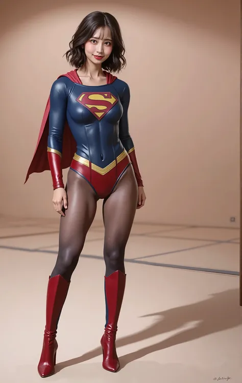  background 、(((  Depicting beautiful legs in black tights    .)))、(((        Legally express the beauty of your smile     )))、((((      make the most of your own original image    )))、(((    Rolling backwards in a supergirl costume    )))、(((ボディにフィットした   ...