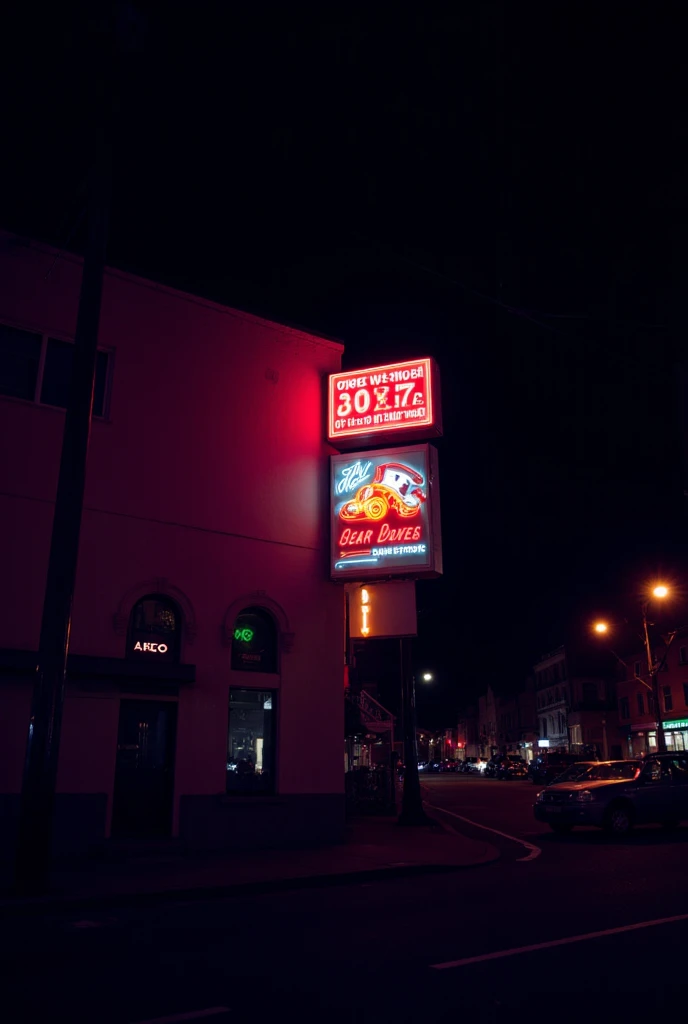 neon sign in the night