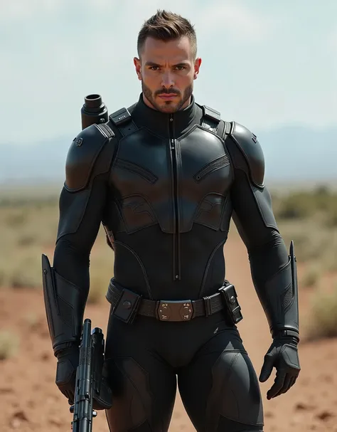 (masterpiece:1.2, Exceptional Quality, Mirror-like, Cinematic Experience, Best illustrations:2.0), Ultra-high resolution, Very detailed, 8k, wallpaper, (Super sexy man:0.5), (Super muscular:2.0), (Nicholas Alexander Chavez:2.0), (muscle male space soldier:...