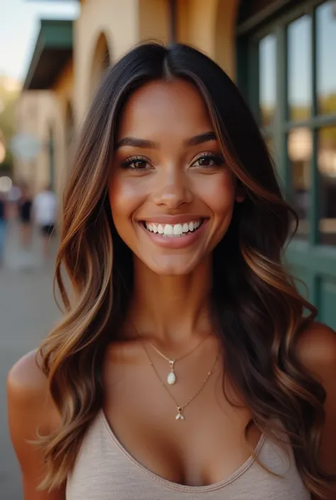 beautiful like Jasmine Tookes highlights, wering casual clothes, light brown skin, american girl her skin is light brown, brown skinned, golden skin tone, gorgeous and beautiful taking a selfie highly gorgeous beautiful woman, Beauty 1 people, 1 people bea...