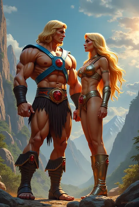 Realistic He-man and She-haLarge breasts, 