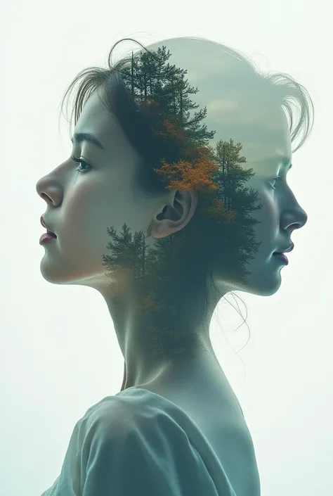 Make me a simple double exposure photo montage
