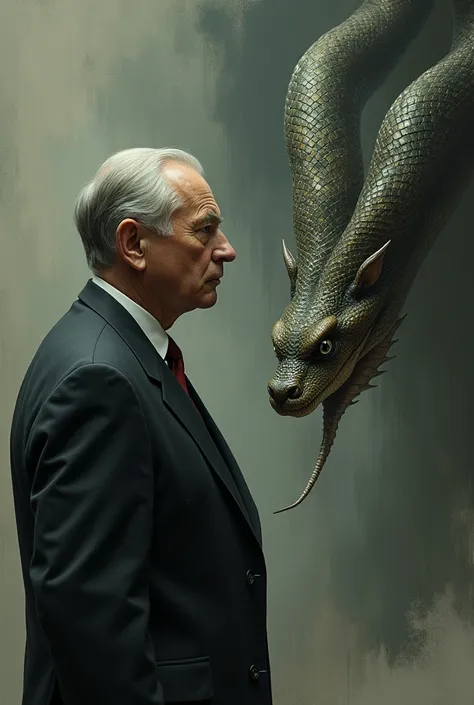 Soviet President Mikhail Gorbachev and the serpent