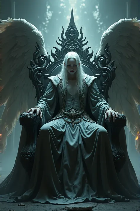 Pale lucifer on his throne