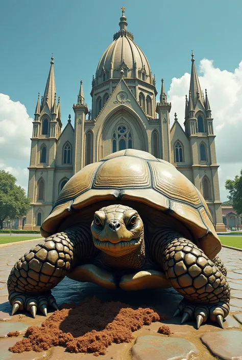 Turtle pooping the Vacilic Church of Ecuador 