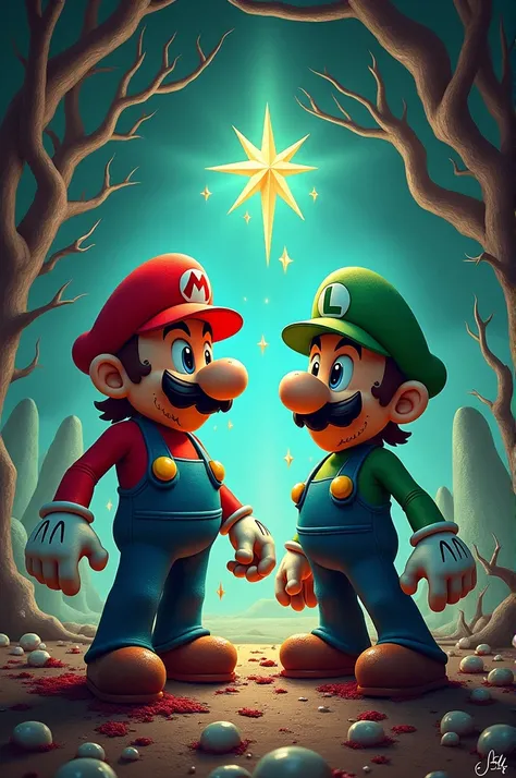 Mario and Luigi Star Infection cover with the name in the title