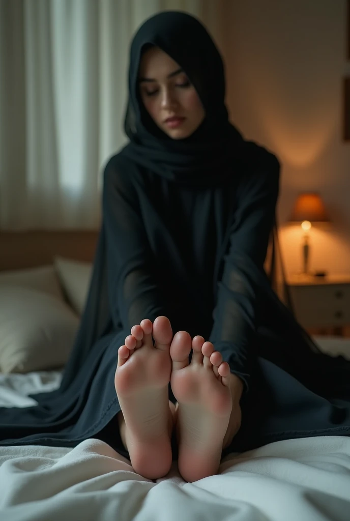 Soles , hijab , fetish , home