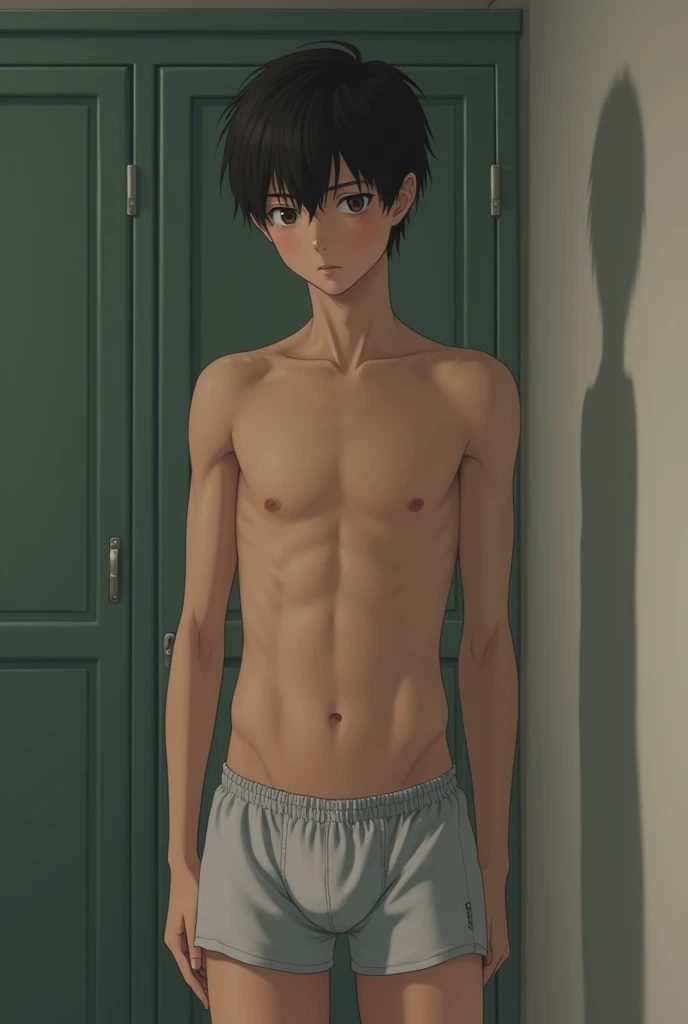 boxer shorts japanese naked boy high school student realistic