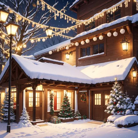 Christmas Winter Scenery 、 Holiday Decorations