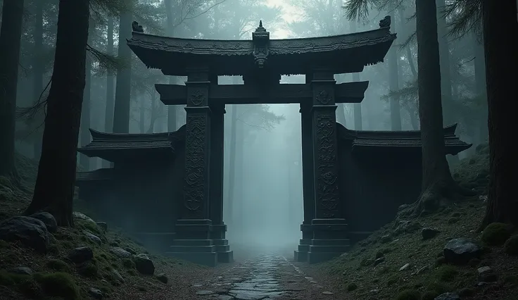 A dark shrine gate