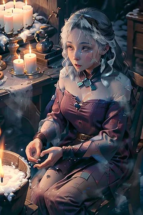 traditional, candles, frostbite