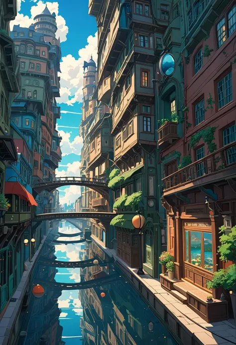 ((Background only )), ((animation:1.4,illustration)),( masterpiece,  Premium Quality,  top quality),( super detailed,  Absolute determination ),((16k,  High Resolution )).(reflect), [break {(animation movie by Studio Ghibli Style: 1.5)} [break { Fantastic ...