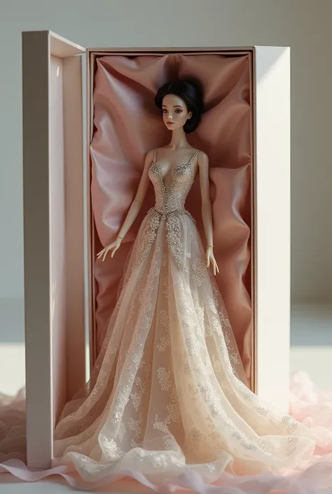 Unboxing real doll, fully clothed, luxury dress