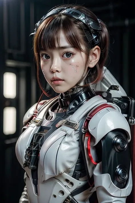 (masterpeace), ((super real photography: 1.5)), ((photo realistic: 1.3)), (real photo), 
A Japanese girl, ((A young girl robot: 1.5)),  under maintenance, 
BREAK
headgear, ((real clear skin)), ((beautiful face: 1.5)), ((Super cute: 1.5)), ((well-balanced f...