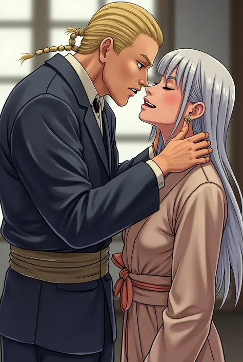 Gojo having oral sex with Sukuna

