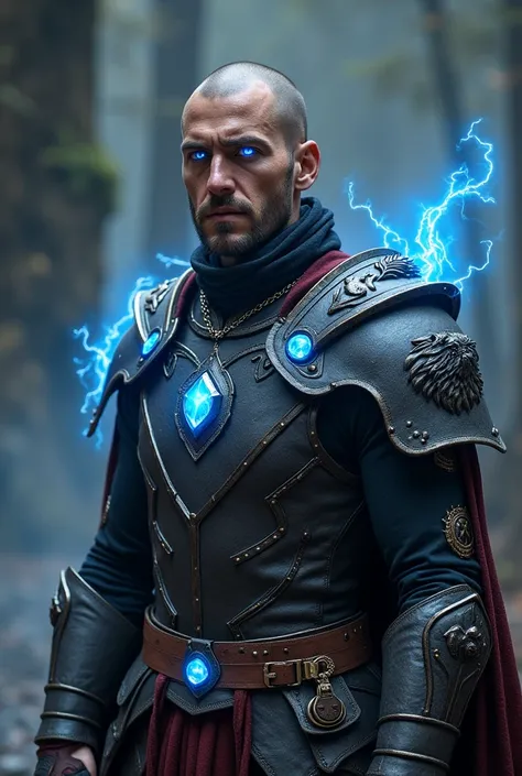 Kael Valaran is a man of striking presence. Standing at about 6 feet tall, he has a lean, athletic build honed by years of combat. His features are sharp and angular, with a strong jawline, high cheekbones, and must have piercing blue eyes that glow with a...