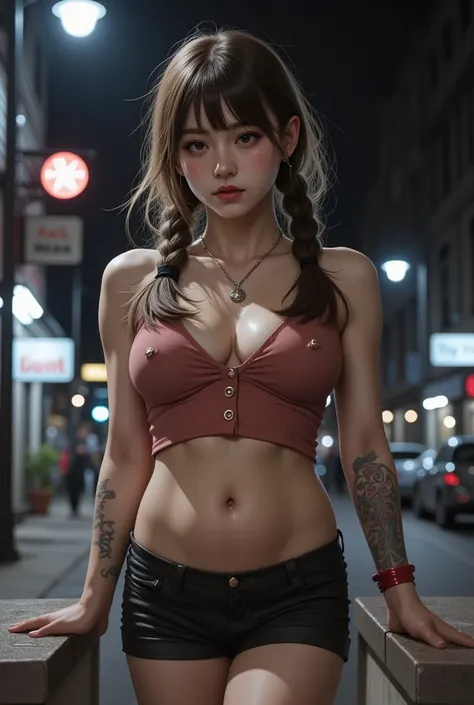 nsfw, low ambient light, flash, super detailed,
one girl, (pretty girl, street prostitute, illegal), full body,
thin chest, delicate shoulders, thin waist, thick legs, thick thighs, (young face: 1.3), (mole, freckles: 0.3), (plump: 0.6),
realistic skin tex...