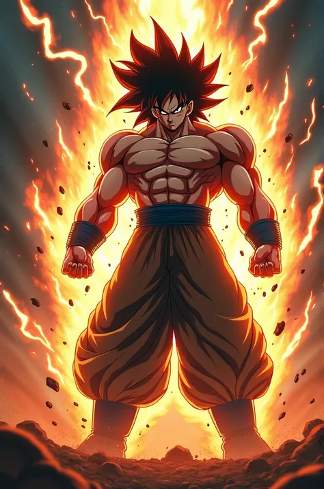 Broly de dragon ball super con aura+3000