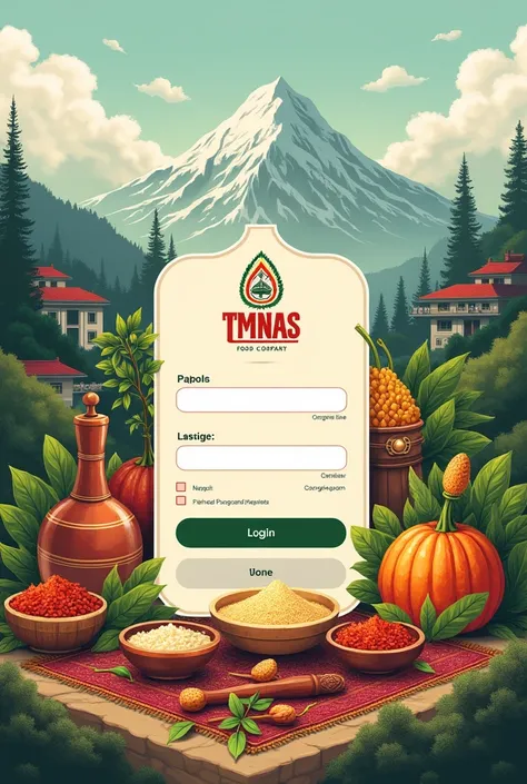 Login food page for tmnas company in nepal