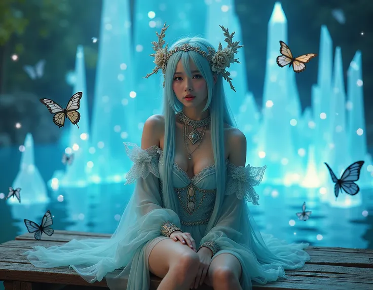 graineffect, Polaroid style,A highly detailed, photorealistic 8K image of a person dressed in intricately designed cosplay attire, accurately recreated from the reference image, with realistic facial features, natural skin texture, and subtle expressions. ...