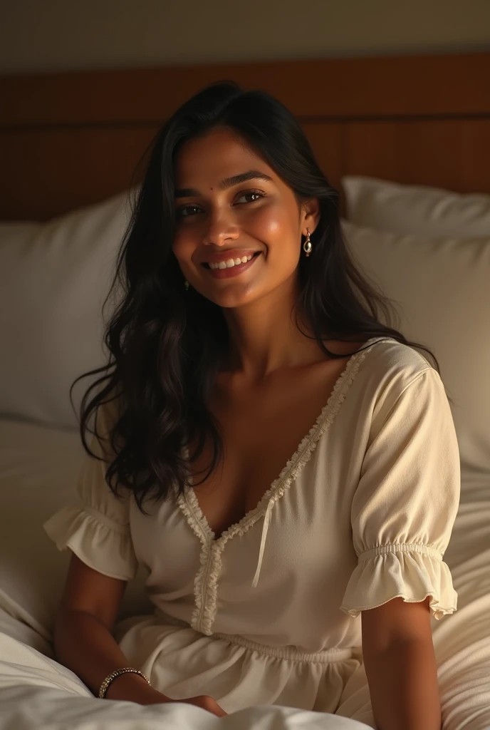 Rashmika mandhana on a hotel room