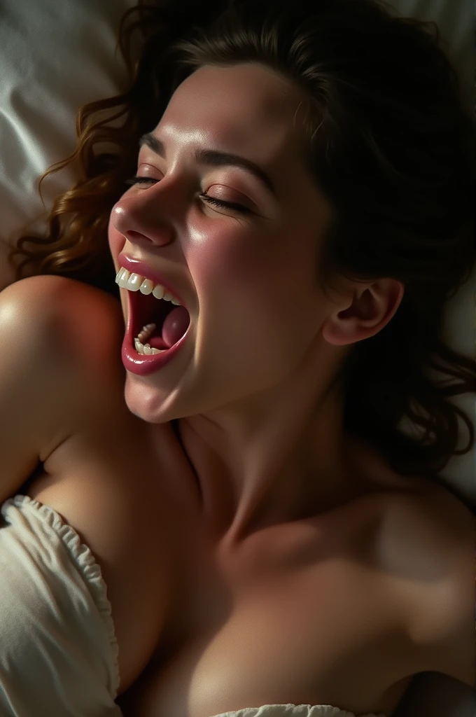 A woman having an orgasm 