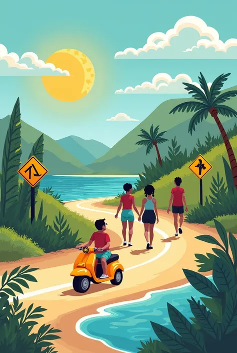  Cultural Road Walk
-  *What is*:  An interactive experience with educational points and recreational activities inspired by coastal culture .
- * Suggested name *: " Intercultural Road Awareness Journey ".
- Modules :
  1.  Narrative Module *:  Adapt coas...