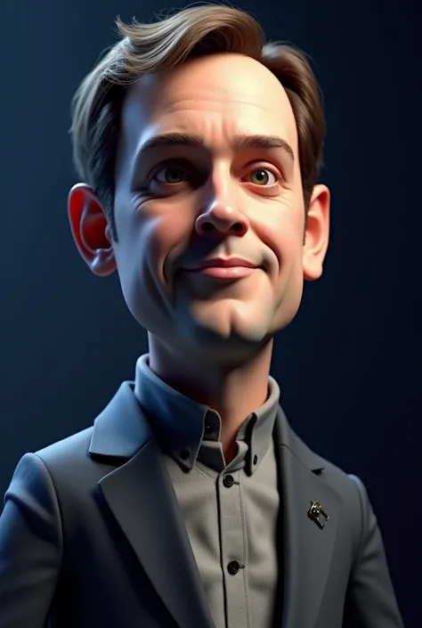 a close up of a person with a fake face on a stage, digital art inspired by Dan Content, polycount, digital art, 3 d demo reel avatar, upper body avatar, fully body portrait, upper body 2d game avatar, animatronic mark zuckerberg, realistic cloth puppet, 3...